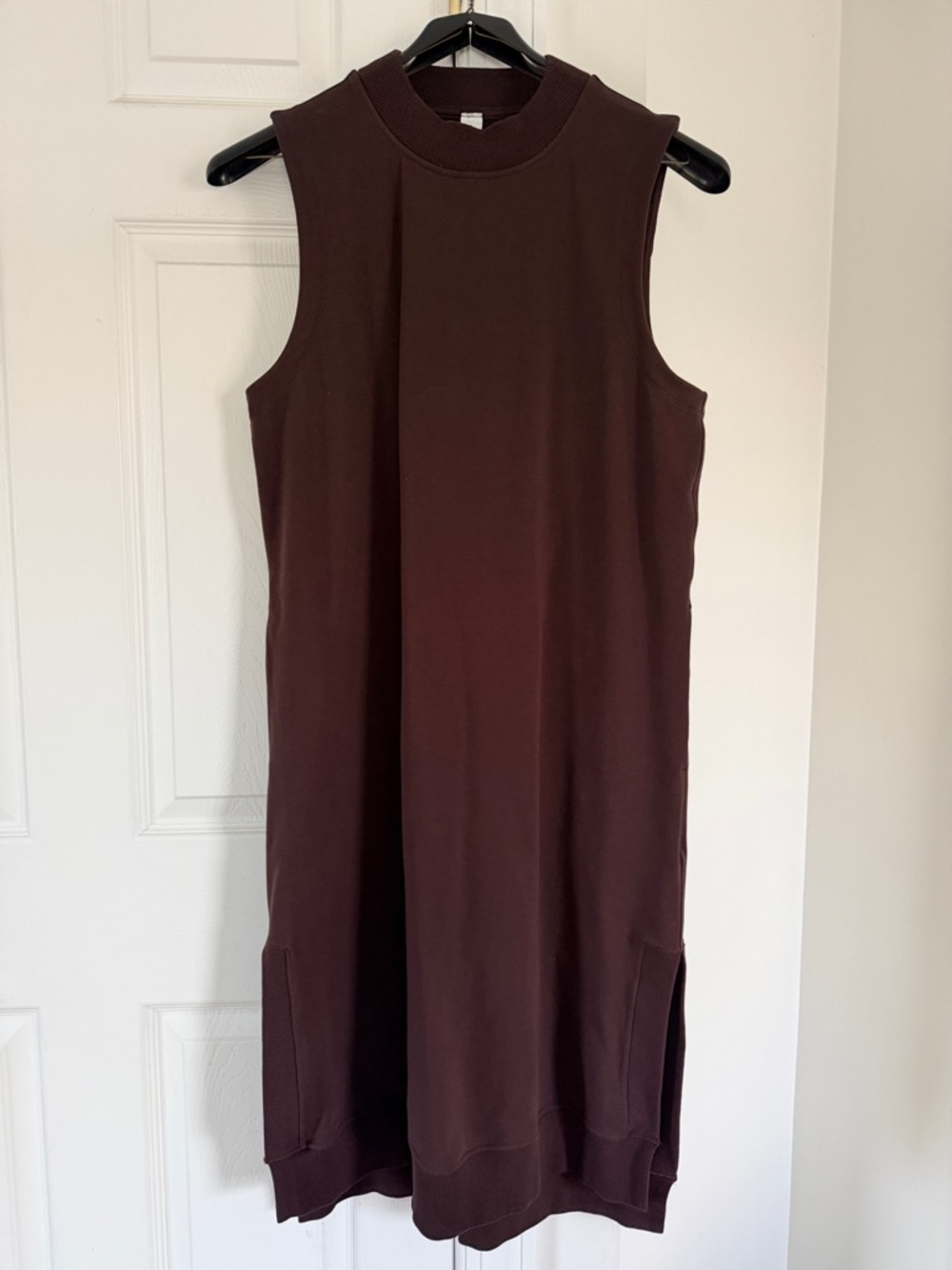 Lululemon Sleeveless French Terry Dress Espresso Sz 8